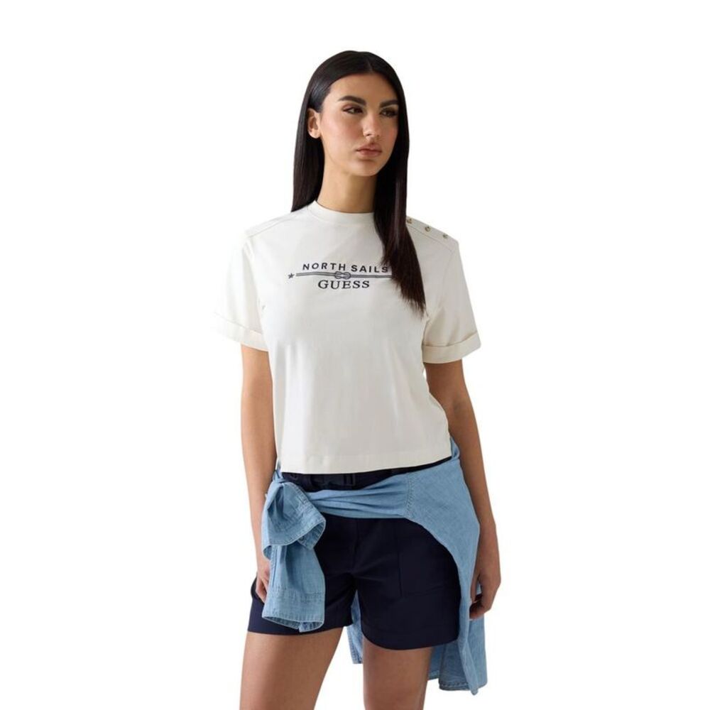 Guess Cream Cotton Women's T-Shirt